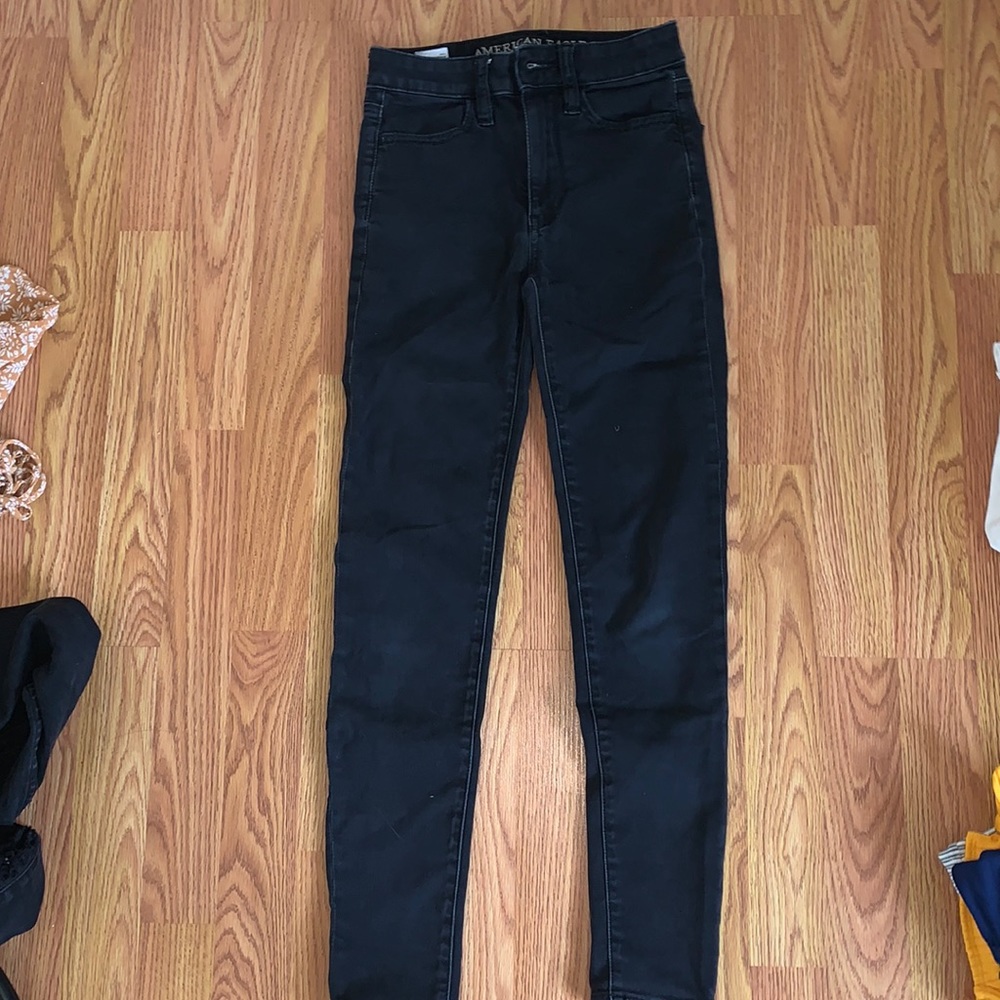 black american eagle jeggings